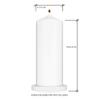 Personalized Bat Mitzvah Pillar Candle, Jewish Celebration, Hebrew Candle Gift for Girls, Unscented White Premium Wax (Bat Mitzvah) view 4