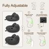 Coop Home Goods AirJustable Travel Neck Pillow, Inflatable, Adjustable Support for Neck & Chin, Compact Travel Pillow, Soft Memory Foam Comfort, Airplane Travel Essentials, Cooling & Washable Cover view 3