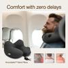 Coop Home Goods AirJustable Travel Neck Pillow, Inflatable, Adjustable Support for Neck & Chin, Compact Travel Pillow, Soft Memory Foam Comfort, Airplane Travel Essentials, Cooling & Washable Cover view 4