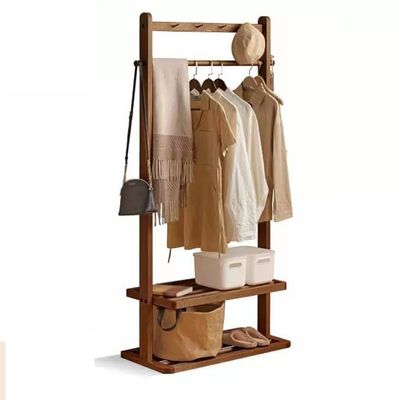 ULTRAWAVE Freestanding Coat Rack Coat Rack Bedroom Floor-Standing Hanger Modern Living Room Porch Hanger Double-Layer Storage Hanger Storage Rack Coat Tree (Color : B, Size : 78.3 * 40 * 170cm)