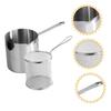 DECHOUS Multi-use Frying Basket Set Household Fryer Pot Portable Frying Pan Deep Fryer Pot Fryer Basket view 3