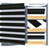 Boolegon Cordless Zebra Blinds for WindowBlack 63" Wx80 H view 2