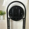 PU Padded Folding Bar Stool with Backrest and Footrest, Indoor Counter Stool for Kitchen, Portable 65CM/26in High Chair for Kitchen, Breakfast, Home view 4