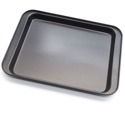Cookie Baking Sheet, 9.5 Inch x 7 Inch Square Iron Plate with Nonstick Coating for Baking Cookie, Roast Meat, Baking Cake, Bread and other Foods (1)