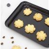 Cookie Baking Sheet, 9.5 Inch x 7 Inch Square Iron Plate with Nonstick Coating for Baking Cookie, Roast Meat, Baking Cake, Bread and other Foods (1) view 4