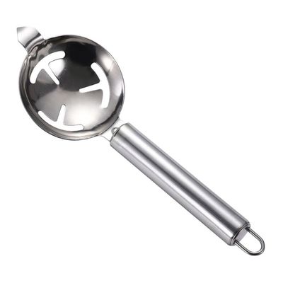 1PCS Stainless Steel Yolk Filter,Long Handle Yolk Divider Portable Yolk Strainer Hangable Egg Separator for Kitchen
