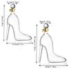2 Pcs High Heel Decanter Thickened Whiskey Decanter With Bottle Cap Decanter High-heeled Shoes Shape Whisky Decanter Creative Shape Transparent Whiskey Glasses For Bars Night Clubs Hotels Party view 3
