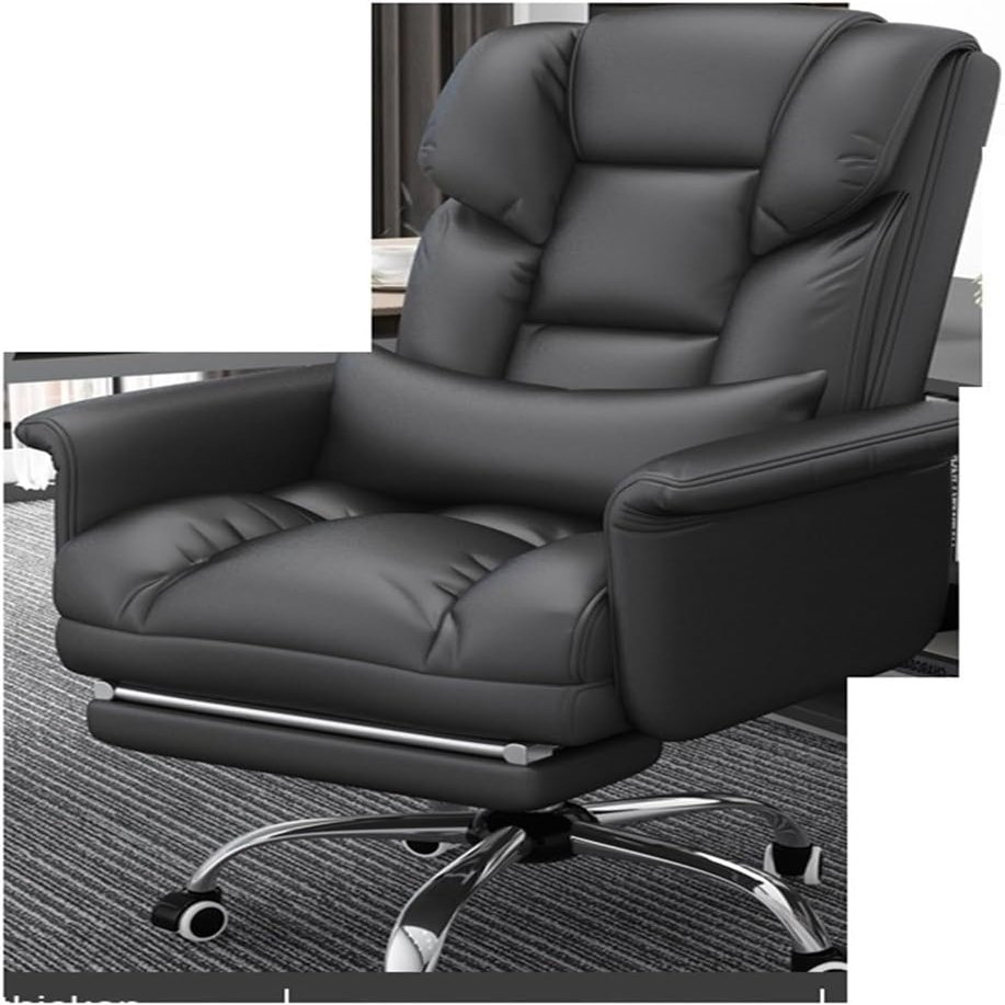 Luo Yi - CN Gaming Chair, Floor Swivel Office Chairs Leather Comfy Work Office Chairs Rolling Throne Chaise De Bureaux Furniture Chair (Color : Latex-02)