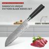 Kitchen Knife Set,Kitchen Utensils 7 Pieces Damascus Chef Knife,Lightweight and Strong,Full Tang Professional Chef Knife Set Suitable for Home Kitchen,Restaurant,Gift,Hotel,Outdoor view 3