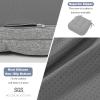 baibu Set of 4 Dining Chair Cushions, Dual-Layer Patent Design Memory Foam Kitchen Chair Cushions, Non-Slip Seat Pads with Ties, 16.5 x 16.5 x 3.5in, 4 Pack,Light Grey view 4