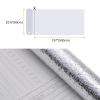 HARFINGTON Silver Peel and Stick Countertops 23.6"x197" Self Adhesive Aluminum Foil Kitchen Backsplash Contact Paper for Kitchen Countertop Drawer Shelf Liner view 2