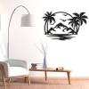 CozyNest Interiors Metal Palm Tree Wall Art, Black, 29" x 18", Modern Tropical, Vertical, Indoor, Living Room, Bedroom, Study Room view 2