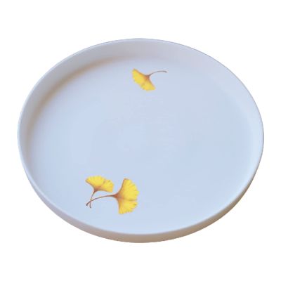 Breakfast Tray Decorative Tray for Coffee Breakfast Dinner Modern Serving Tray Ceramic Round Tea Tray for Living Room Bathroom Decor Serving Tray (Color : B)