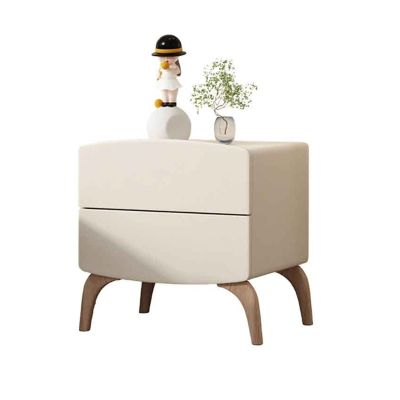 Night Stands Wooden Bedside Table Children's Cream Style Artistic Design Bedside Table Cabinet for Storage (Color : A, Size : 50x40x49cm)