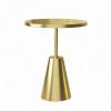 GMBAYUE Round End Table, Side Table Sofa, Metal Accent Table, Great for Small Spaces, Living Room and Bedroom (Color : Gold, Size : 3cmC) view 1