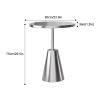 GMBAYUE Round End Table, Side Table Sofa, Metal Accent Table, Great for Small Spaces, Living Room and Bedroom (Color : Gold, Size : 3cmC) view 2