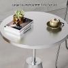 GMBAYUE Round End Table, Side Table Sofa, Metal Accent Table, Great for Small Spaces, Living Room and Bedroom (Color : Gold, Size : 3cmC) view 4