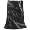 Black Silk Wrinkle Print Blanket Soft Cozy Throw Blanket Warm Flannel Throw Blankets Lightweight Fleece Blanket Plush Air Conditioner Blanket for Chair Bedroom Couch Bed Outdoor Travel 80"x60" view 2