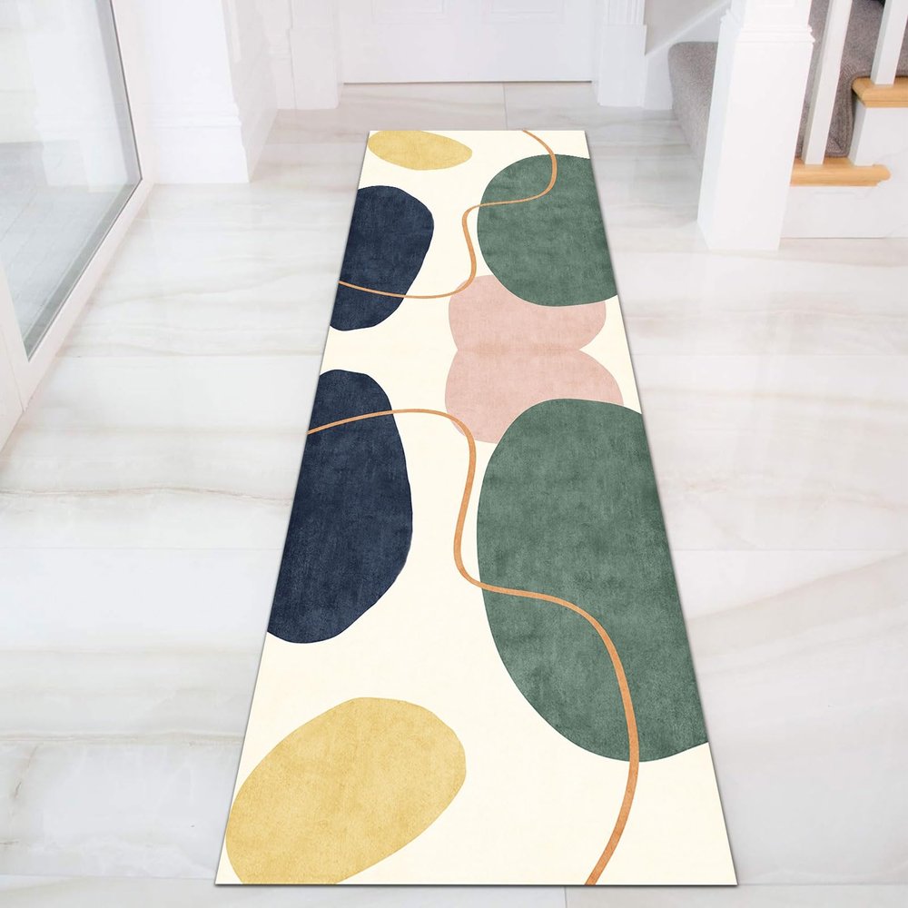 Runner Rugs for Hallway Non Slip 150cm 2m 250cm 3m 350cm 4m 5m 6m Extra Long Carpet Runners for Kitchen Hall Entryway Balcony Washable Narrow Area Rugs (Size : 2.6 ft  4.9 ft)
