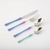 16-PCS Exquisite Silverware Set Flatware Cutlery Set for 4 Rainbow Handle Ergonomic Utensil Sets Durable 18/8 Stainless Steel Mirror Effect Wedding Banquet Christmas Formal Occasions Brand Packaging view 1