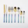 16-PCS Exquisite Silverware Set Flatware Cutlery Set for 4 Rainbow Handle Ergonomic Utensil Sets Durable 18/8 Stainless Steel Mirror Effect Wedding Banquet Christmas Formal Occasions Brand Packaging view 4