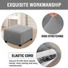 Stretch Ottoman Cover Round Footstools Covers Velvet Jacquard Foot Stool Large Ottoman Slipcover,Anti-Slip Foot Stool Furniture Protector with Elastic Bottom for Living Room Bedroom ( Color : #35 , Si view 4