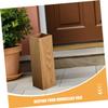 Zerodeko Wooden Umbrella Stand Bucket with Newspaper Tray Freestanding view 3
