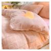Zixmix Padded Bedding Set Milk Velvet Warm Four Piece Set Thickened Duvet Cover Sheet Pillowcase King Size Bedroom Decorations,Bedding view 2