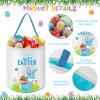 Capoda 6 Pcs Easter Bunny Basket Bags Canvas Rabbit Easter Buckets Eggs Hunt Candy Gift Bags for Party Decor(Lovely) view 4