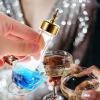 ABOOFAN Bitters Bottle 30ml Dasher Bottles With Dash Top Cocktail Making Clear Glass Shaker Bar Wine Mixer For Bartender Bar Tool Golden view 3