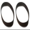 (2) Replacement Vacuum Cleaner Belt Compatible with Hoover Belt 38528-058 view 1