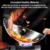 Large Stainless Steel Wok - Uncoated Chinese Non-Stick Wok & Stir-Fry Pans, Thickened Round Bottom Double Ear Wok for All Stoves,40cm () view 3