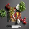 Caroline's Treasures DAC4158LCB Shih Tzu and Santa Claus Glass Cutting Board Decorative Tempered Glass Kitchen Cutting and Serving Board Large Size Chopping Board view 3