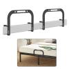 Wilitto 2Pcs Mattress Slide Stopper Bar, Non-Slip Mattress Gripper Retainer Bar, Mattress Brackets Baffle Bed Frame Guard Rail, Stops from Sliding Mattress Holder in Place Retainer B view 2