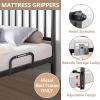 Wilitto 2Pcs Mattress Slide Stopper Bar, Non-Slip Mattress Gripper Retainer Bar, Mattress Brackets Baffle Bed Frame Guard Rail, Stops from Sliding Mattress Holder in Place Retainer B view 3