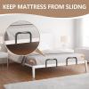 Wilitto 2Pcs Mattress Slide Stopper Bar, Non-Slip Mattress Gripper Retainer Bar, Mattress Brackets Baffle Bed Frame Guard Rail, Stops from Sliding Mattress Holder in Place Retainer B view 4