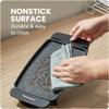 Elite Gourmet EGR8152 Electric 9.75" x 7" Personal Compact Griddle, Cool-touch Handles Non-Stick Surface, Removable/Adjustable Thermostat, Black view 4