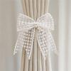 2Pcs Curtain Tiebaautiful Bow Lace Holder Hook Buckle Clip Pretty and Decorative Home Accessorie view 2