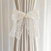 2Pcs Curtain Tiebaautiful Bow Lace Holder Hook Buckle Clip Pretty and Decorative Home Accessorie view 3