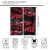 Racing Car Blackout Curtains, Cartoon Hand Painted Abstract Red Speed Car Extreme Sports Window Treatments Drapes for Teens Boys Bedroom Playroom Living Room,2-Panel Set & Rod Pocket63x72in view 3