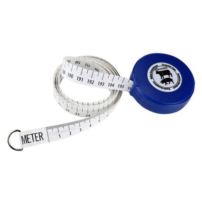 COHEALI Goat Measuring Tape Animal Weight Measuring Tape Acrylic Durable Pig Cattle Body Waist Measurement Tool Portable 2.95 Inch Blue