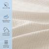 Arkwright Basket Weave Twin Blanket - Case of 4-100% Ringspun Cotton All Season Blankets, Luxury Hotel Quality, Soft on Skin, Breathable, 300 GSM for Bed, Sofa, and Chair, 68 X 90 in, Beige view 2