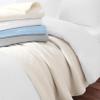 Arkwright Basket Weave Twin Blanket - Case of 4-100% Ringspun Cotton All Season Blankets, Luxury Hotel Quality, Soft on Skin, Breathable, 300 GSM for Bed, Sofa, and Chair, 68 X 90 in, Beige view 4