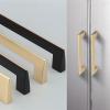 NALsa Door Handles Zinc Alloy Kitchen Chinese Cabinet Solid Drawer Knobs Fashion Furniture Hardware 1Pcs (Color : Gold 160mm) view 3