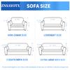 ZNSAYOTX 1 Piece Jacquard Couch Covers for 3 Cushion Couch + Armless Futon Covers Full Size, Jacquard Sofa Bed Slipcovers, Stretch Queen Futon Cover with Non Slip Elastic Bottom view 4