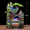 Desktop Fountain Tabletop Fountain Home Decoration Ornaments Interior Decoration Resin Crafts Rockery Water Fountain Ornaments Waterfall Fountain view 2