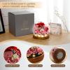 Eyesofspring Preserved Flowers,Rose in Glass Dome with LED Light, Gifts for Her, Women, Mom,Grandma,Girlfriend, Wife- Style3 view 2