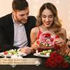 Eyesofspring Preserved Flowers,Rose in Glass Dome with LED Light, Gifts for Her, Women, Mom,Grandma,Girlfriend, Wife- Style3 view 4