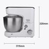 Electric Kitchen Stand Mixer With 5L Removable Stainless Steel Mixing Bowl,6 Speed Control,1000W Power,3 Blender Attachment Dough Hook,Mixing Blade,Egg Whisk ( Color : White , Size : 32*31.5cm ) view 2