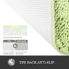Yeaban Bathroom Runner Rug 40 x 60 Inch  Thick Chenille Long Bath Mat | Absorbent and Washable Extra Large Bath Rug Non-Slip, Soft Runner Rug for Bathroom, Shower, Sink - (Seafoam Green) view 3